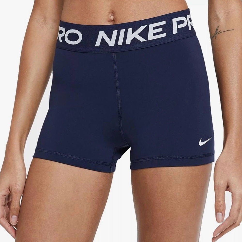 New without tag navy  blue Nike pro shorts SZ  XS